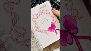 Simple & Beautiful Frontpage Design Idea #frontpage #artandorderlyspaces #shorts #trending