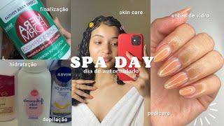 SPA DAY *completo* | unhas, cabelo, skin care, corpo ‍️