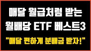 안정성과 고배당을 모두 가진 월배당 ETF 베스트3