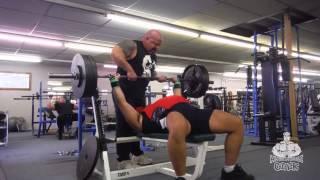 John Skelton - 335 Pound Bench - Injury Recovery Mode