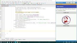 Creating Share Button In Android App - Android Studio Tutorial