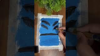 Easy canvas painting ️ #canva #canvaspainting #art #artist #shikha #artwork #artshorts #painting