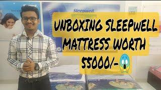 SLEEPWELL MATTRESS for ₹55000 in 2021 | Unboxing and Complete Review |