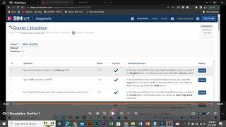 Ch 1 Simulation SimNet 1PART | #sam #simnet #MYITLABPearson #cengage | MS excel 365