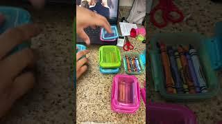 Organizing school supplies #shorts #trendingshorts #trending #organizing #organizinghacks