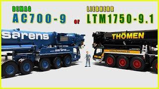 imc models 1/50 DEMAG AC700-9 sarens WSI 1/50 LIEBHERR LTM1750-9.1 THOMEN crane models 크레인모형 립벨모형