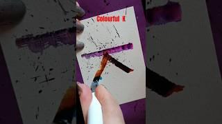 colourful letter K️ #shorts #calligraphy #art #asmr #tiktok