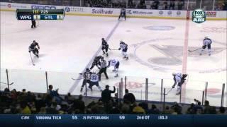 Ryan Reaves vs Chris Thorburn fight Winnipeg Jets vs St. Louis Blues  2/8/14 NHL Hockey.