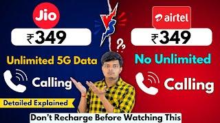 The UNLIMITED 5G DATA TRAP! - Jio 349 VS Airtel 349 Plan