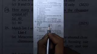 Cell - The Unit of Life (NEET) PYQ questions short videos #neet #biology #motivation #shorts