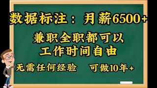 网赚项目，网络赚钱，国内八大知名数据标注平台：任务稳定，收益6500+，兼职全职都可以，工作时间自由，一台电脑就搞定，稳定可靠的兼职项目，副业兼职，手机兼职，新手必做的项目，大平台值得信赖