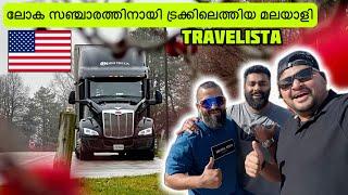 Travelista Santos in Truck Life USA during his world travel / Mallu Truckers