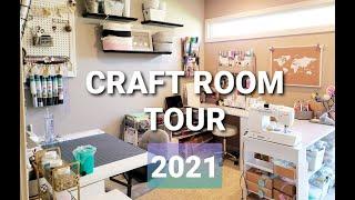 CRAFT ROOM TOUR - 2021 - Organization & Storage solution tips