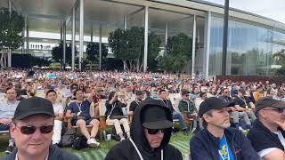 Apple's 'One More Thing' VisionPro Announcement - the vibe from the audience at Apple Park WWDC.