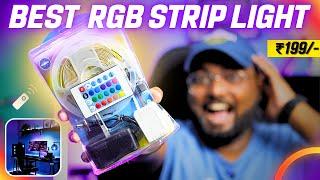 Best RGB Strip Light @ ₹199 Only | Unboxing and Review | For Gaming, TV, Studio Setup 