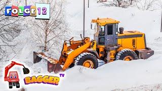  Wichtel-Bagger für Kinder  Bagger im Schnee, Winterdienst, Schneepflug und mehr