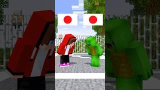 JJ and Mikey Learning Greetings - Maizen Minecraft Animation #shorts