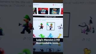 Luigi’s Mansion 2 HD downloadable icons, Switch Online - LIMITED TIME