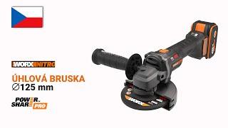 WORX WX814 AKU ÚHLOVÁ BRUSKA  16 9  CZ