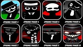 Phase 3 VS Phase 4 VS Phase 5 VS Phase 6 VS Phase 7 VS Phase 8 VS Phase 9-10 in Incredibox Sprunki !