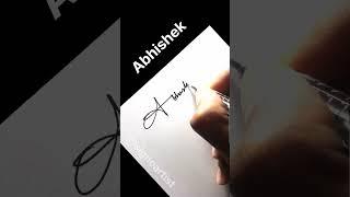 Abhishek signature style #signature #shorts #youtubeshorts