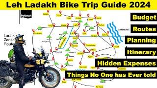 Leh Ladakh Bike Trip Budget 2024 | A Detailed Guide to Itinerary, Route Map, Preparation & Expenses