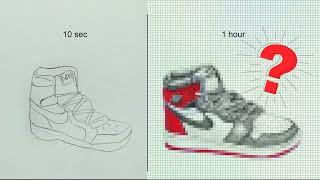 How To Draw Air Jordan 1 Shoe | Inked Paths