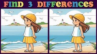 Spot the 3 differences⌛Japanese picture game #38