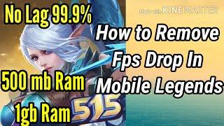 How to Remove Lag Fps Drop in Mobile Legends/2020