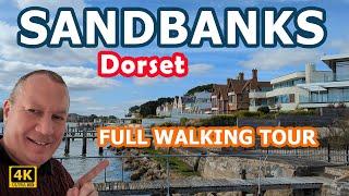 SANDBANKS | 4K | MILLIONAIRES row – Poole, Dorset, England