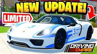 New LIMITED Porsche 918 & Update In Driving Empire!