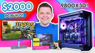 BEST $2000 Gaming PC Build - ft. Ryzen 9800X3D!  [Full 1440p Build Guide w/ Benchmarks]