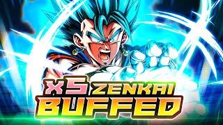 5x ZENKAI BUFFED LF TRANSFORMING VB SHREDS ENTIRE TEAMS AT LIGHTNING SPEED! | Dragon Ball Legends