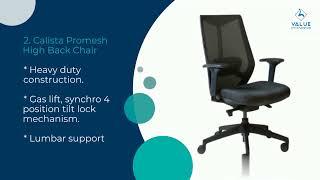 5 Exclusive Mesh Back Chairs with Lumbar Support in Sydney | Value Office Furniture