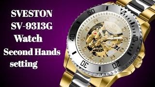 Watch Hand installation detailed guide second hand setting  Sveston watch SV-9313G #watchservicebd