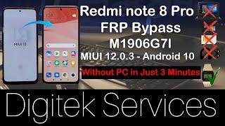All Xiaomi MIUI 12 FRP Bypass without PC Redmi Note 8 Pro Frp Bypass Android 10 Security update 2021