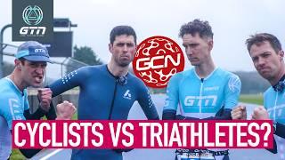 Can These Ex Pro Cyclists Win A Duathlon? | GCN Presenter Challenge!