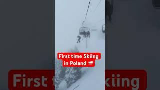 First Time Skiing in Poland  #poland #winter #skiing #europe #tatra #alps #indianinpoland
