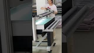 LF1325-B4 Warm and Cold Flatbed Laminator #lamination  #laminator #laminatingmachine  #sign