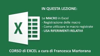 EXCEL tutorial 23: MACRO Excel esempi