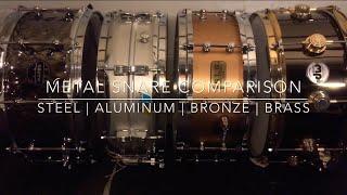 Metal Snare Drum Comparison - Steel | Aluminum | Bronze | Brass