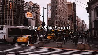 City Traffic Sound Effect with horns and people