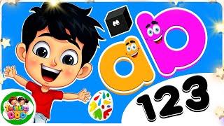 Toddler Learning ABCs, First Words, Colors, Numbers, Shapes | Baby Videos & Toddler Songs