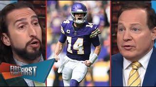 FIRST THINGS FIRST | Nick Wright reacts to Vikings not expected to use franchise tag on Sam Darnold