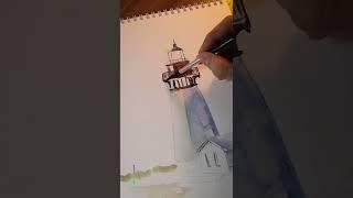 Lighthouse/ Маяк/ draw/ drawing/ art/ рисование.