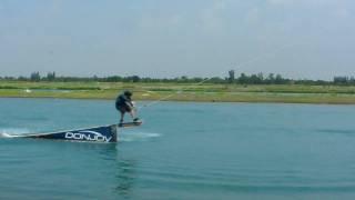 Tom Haley - Big Spin Over The Wedge @ Thai Wake Park