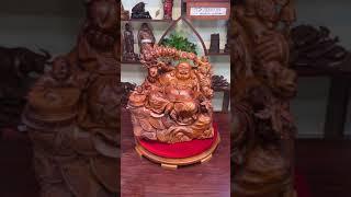 tượng gỗ vip live load.....ing! hotline.0968633996. #phongthuy #statue #voiceeffects