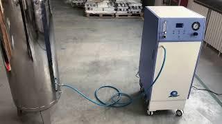 LONGFIAN JAY-10 4.0 High pressure oxygen concentrator connection buffer tank installation tutorial.