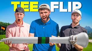 BIG WEDGE GOLF TEE FLIP CHALLENGE!