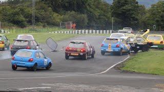 Fiesta zetec 1st lap crash at mondello park